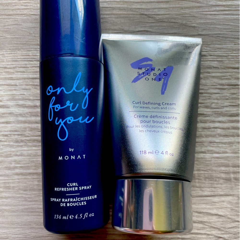 Monat curl care cream and spray